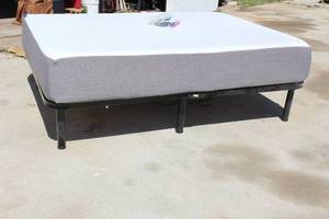 lot 255 image: RICHMAT NU102 QUEEN ADJUSTABLE BASE WITH REMOTE TESTED AND WORKS GREAT
