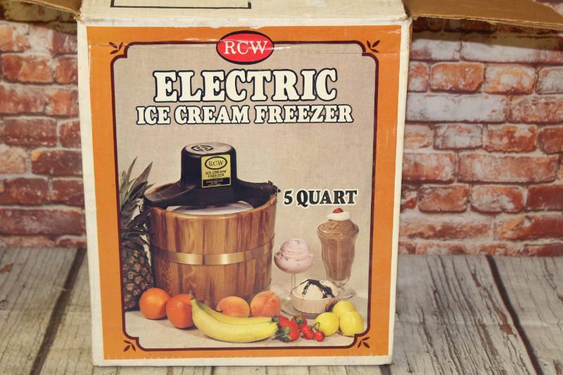 Rcw electric ice online cream freezer