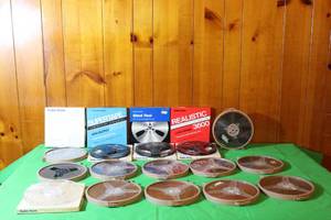 lot 40 image: TOTAL OF 19 ASSORTED BRAND REEL TO REEL 7 RECORDING TAPE