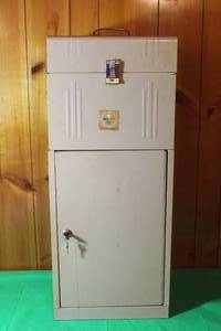 lot 83 image: RARE, VINTAGE INDUSTRIAL WWII FILE CABINET , 30H X 13L