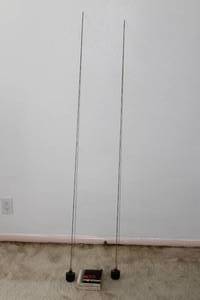 lot 140 image: TOTAL OF 2 K40 TRUCK CB ANTENNAS WITH K40 MAGNET MOUNT CB ANTENNA BASE
