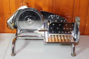 lot 160 image: RIVAL STAINLESS STEEL  ELECTRIC FOOD SLICER