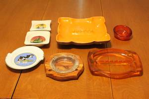 lot 191 image: LOT OF 7 VINTAGE ASHTRAYS