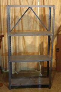 lot 241 image: METAL SHELVING UNIT 5FT TALL