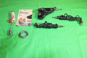 lot 266 image: LOT OF 3 SOLDERING GUNS AND WIRE
