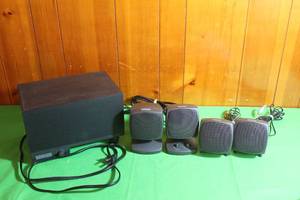 lot 296 image: ALTEC LANSING MULTIMEDIA COMPUTER SPEAKER SYSTEM WITH SUB