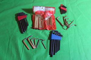 lot 301 image: LOT OF HEX KEY WRENCHES