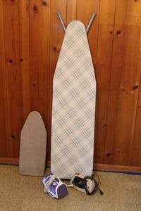 lot 329 image: IRON BOARDS AND IRONS
