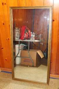 lot 362 image: LARGE HEAVY WALL MIRROR 51x27