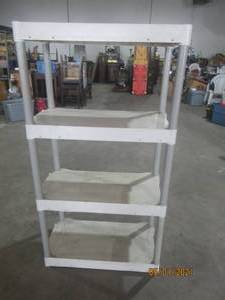 lot 10 image: PLANO 4 SHELF SHELVING UNIT&nbsp