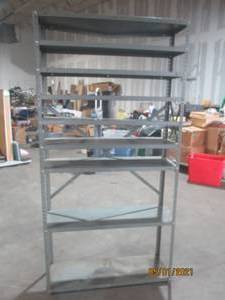 lot 24 image: 9 SHELF STEEL COMMERCIAL&nbsp SHELVING UNIT&nbsp