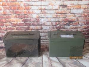 lot 95 image: 2 VINTAGE AMMO BOXES