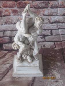 lot 140 image: HERCULES AND DIOMEDES STATUE ALABASTER&nbsp JUST IN PROD, INC 1968