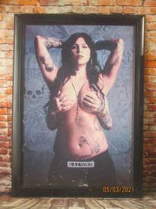 lot 150 image: KAT VON&nbsp D&nbsp FRAMED POSTER&nbsp