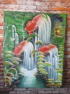 lot 202 image: CANVAS PAINTING WITH SIGNITURE&nbsp