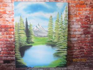 lot 203 image: CANAVS PAINTING