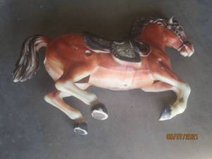lot 232 image: VINTAGE ROCKING HORSE (HORSE ONLY)