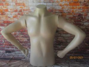 lot 240 image: UPPER TORSO MANNEQUIN&nbsp WITH DETACHABLE ARMS AND HANDS