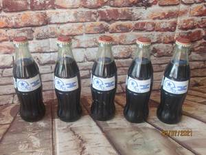 lot 248 image: 5 COCA COLA DALLAS COWBOYS SUPER BOWL XXVIII 8OZ BOTTLES (FULL. NOT FOR CONSUMPTION)
