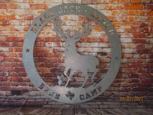 lot 256 image: METAL ART DECOR BLACK JACK RANCH BEER CAMP