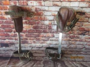 lot 260 image: PAIR OF BASHIN TREE &amp POLE CLIMBING SPURS