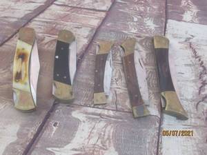 lot 262 image: 5 VINTAGE POCKET KNIVES