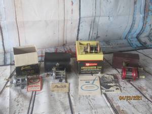 lot 279 image: 4 FISHING REELS SEE PICS FOR NAMES