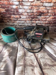 lot 295 image: CRAFTSMAN BELT SANDER WITH SANDING PAPER