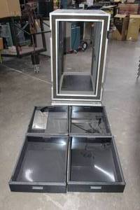 lot 7 image: ANVIL VERTICAL RACK CASE ON CASTER WHEELS , 47H X 25.5 X 33L