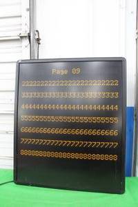 lot 149 image: RETRO DISPLAY MESSAGE SIGN , 3FT H X 31