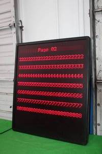 lot 150 image: RETRO DISPLAY MESSAGE SIGN , 3FT H X 31