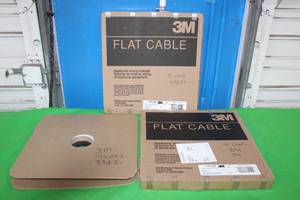 lot 161 image: 3 ROLLS 3M ROUND FLAT CONDUCTOR FLAT CABLE 336514SF