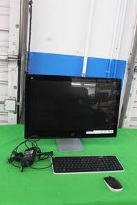 lot 163 image: HP PAVILION ALL-IN-ONE WITH KEYBOARD AND MOUSE