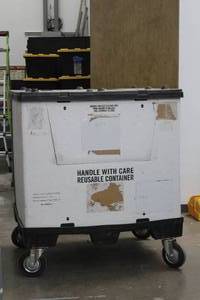 lot 180 image: FLEXIBLE CONDUIT COPPER WIRINGSHUERT INDUSTRIES UNI-PAK PALLET ON CASTERS INCLUDED