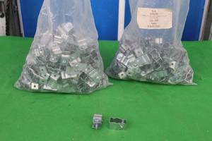lot 282 image: GENEROUS AMOUNT CONDUIT PIPE HANGERS WITH BOLTS