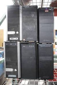 lot 312 image: LOT OF 6 CPUCOMPUTER TOWERS ASSORTED BRANDS