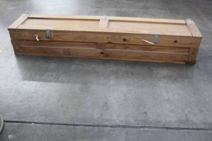 lot 361 image: LARGE WOOD SHIPPING CRATE 75