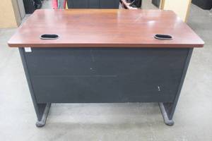 lot 389 image: BBF WOODEN DESK WC90448A