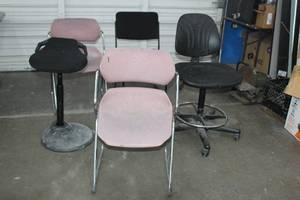 lot 395 image: 5 ASSORTED CHAIRS