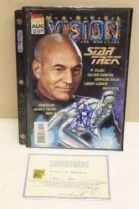 lot 40 image: MARVEL COMICS VISION FAN MAGAZINE STAR TREK WITH AUTOGRAPHED SIGNATURE & COA