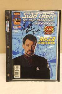 lot 42 image: MARVEL COMICS STAR TREK , THE NEXT GENERATION SPECIAL RIKER, AUTOGRAPHED SIGNED RIKER ,VOL 1 JULY 1998