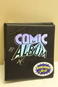 lot 45 image: COMIC ALBUM 3-RING BINDER AUTOGRAPHED SIGNATURES WITH STAN LEE AUTOGRAPHED SIGNED  PHOTO  SEE PICS