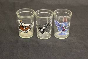 lot 192 image: TOTAL OF 3 VINTAGE WELCHS TOM &amp JERRY JELLY&nbsp 4H JARS