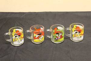 lot 193 image: TOTAL OF 4 VINTAGE 1978 MC DONALDS CHARACTER COLLECTOR&nbsp GLASS MUGS&nbsp