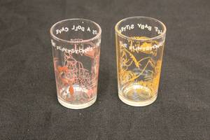 lot 198 image: TOTAL OF 2 HANNA BARBERA PRODUCTION 1963 FLINTSTONES COLLECTOR GLASSES&nbsp