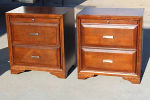 lot 222 image: 2 NIGHT STAND MADE IN MALAYSIA LWYE 5450-05