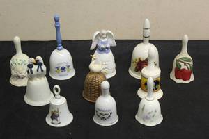 lot 230 image: TOTAL OF 11 VINTAGE BELLS&nbsp