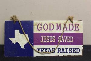 lot 244 image: VINTAGE METAL SIGN 22 L x 10 T