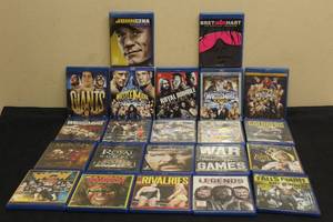 lot 168 image: TOTAL OF 22 WRESTLING BLU-RAY DISC IN ORIGINAL CASE&nbsp
