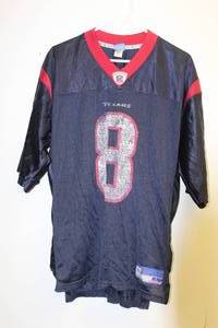 lot 179 image: VINTAGE REEBOK NFL TEXANS CARR # 8 JERSEY SIZE LARGE&nbsp